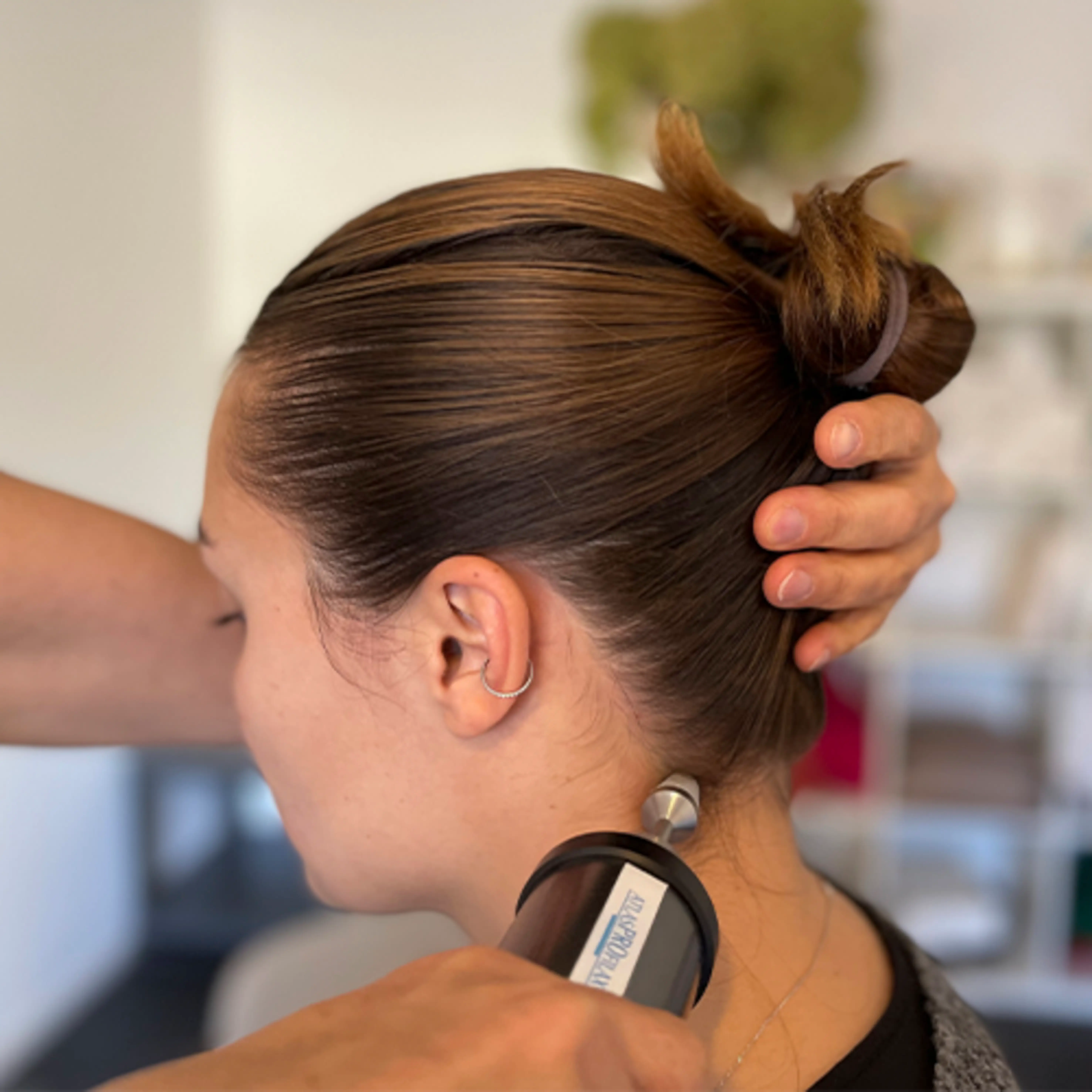 Illustration d'un patient pendant une séance AtlasPROFilax®